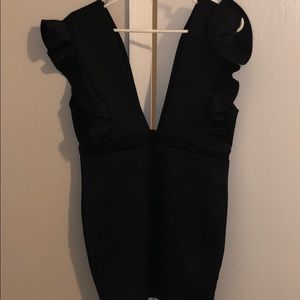 Black mini dress